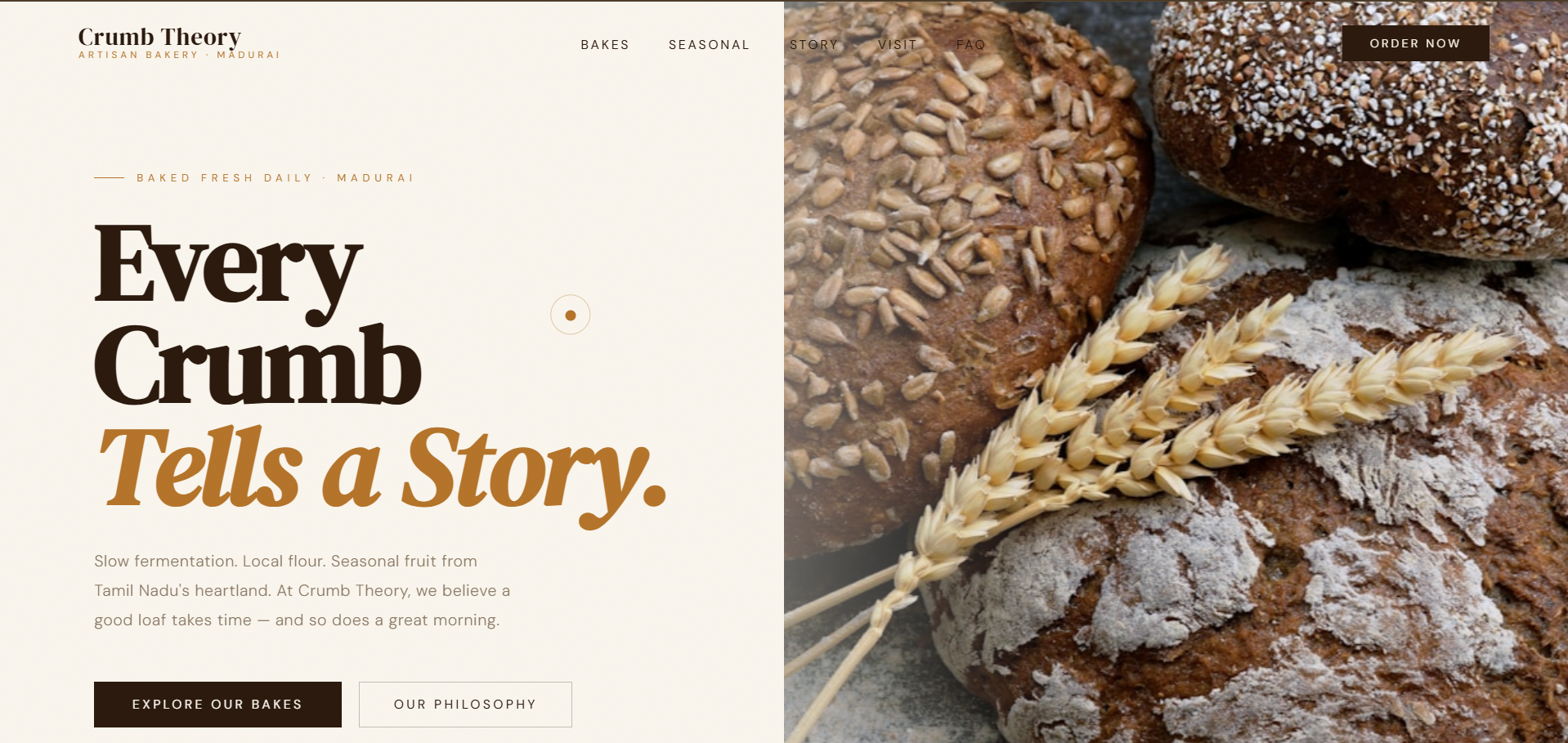 Crumb Theory project screenshot